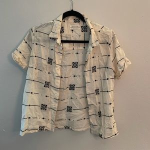 Urban outfitters embroidered button down